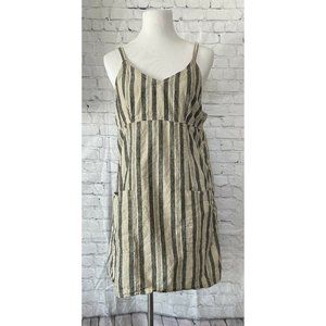 D.P.S. Mini Dress Medium Linen Blend Tan Beige